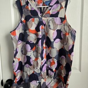 Simply Vera Vera Wang Multicolor Sleeveless Blouse